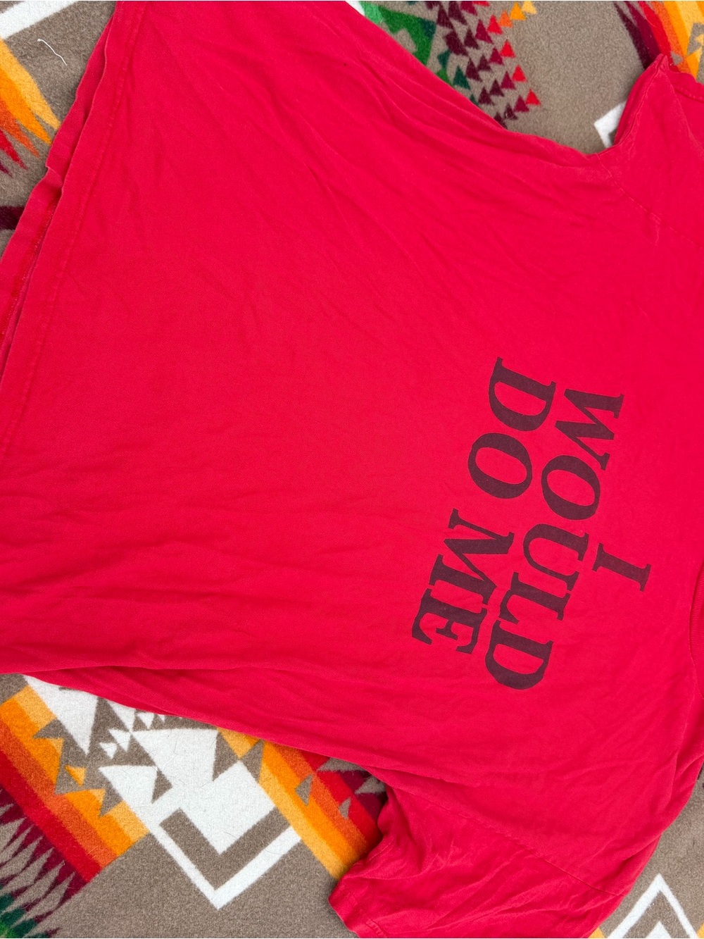 Junk Food Clothing Red Graphic Tee with Bold Black Lettering - Picture 2 of 3